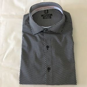 Van Heusen black and white pepper print  shirt